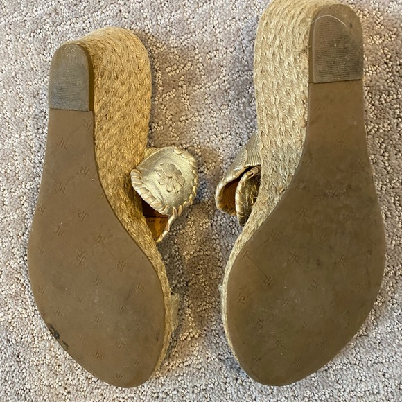 Women’s Platinum Jack Rogers Wedges - Picture 7 of 9